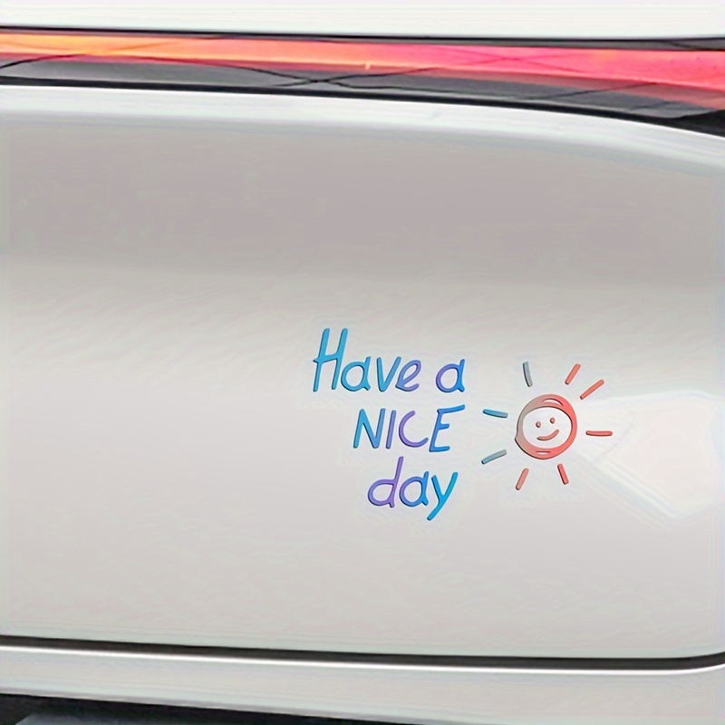 Laptop Accessories To Have - Have A Nice Day 防水ビニールステッカー 車、バイク、水筒、電話、ラップトップ用
