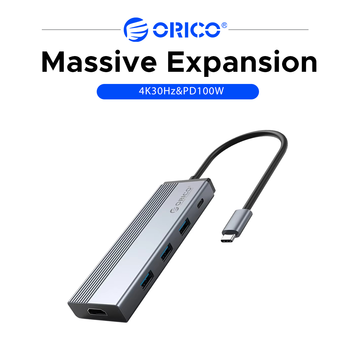 Laptop Accessories Hub - ORICO 5 in 1 USB C