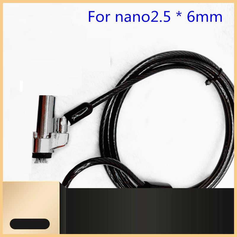 Laptop Lock Cable - コンピュータロックラップトップロックに適した 6 ミリメートル × 2.5 ミリメートルナノロック穴