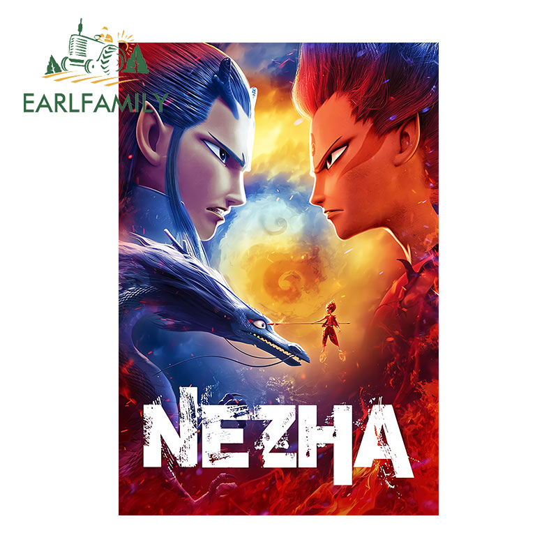 Laptop Accessories Images - EARLFAMILY ポスター画像 Nezha2 映画車のステッカー装飾面白いノートパソコン冷蔵庫デカール落書き日焼け止めアクセサリー