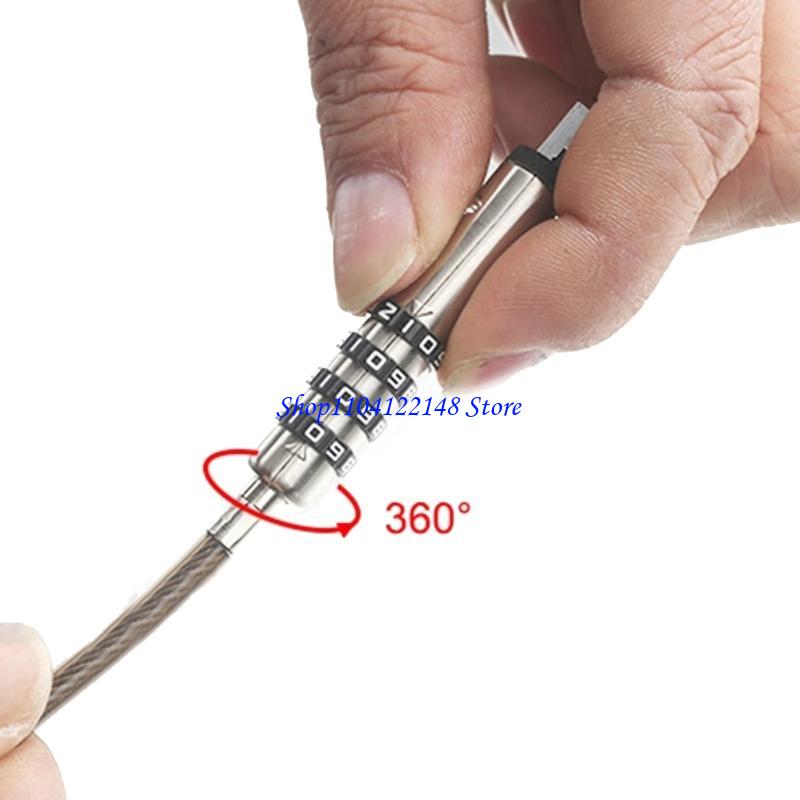 Laptop Lock Cable - P9FA キーレスオフィス保護ユニバーサルケーブル USB プロフェッショナル 4 デジタルパスワード