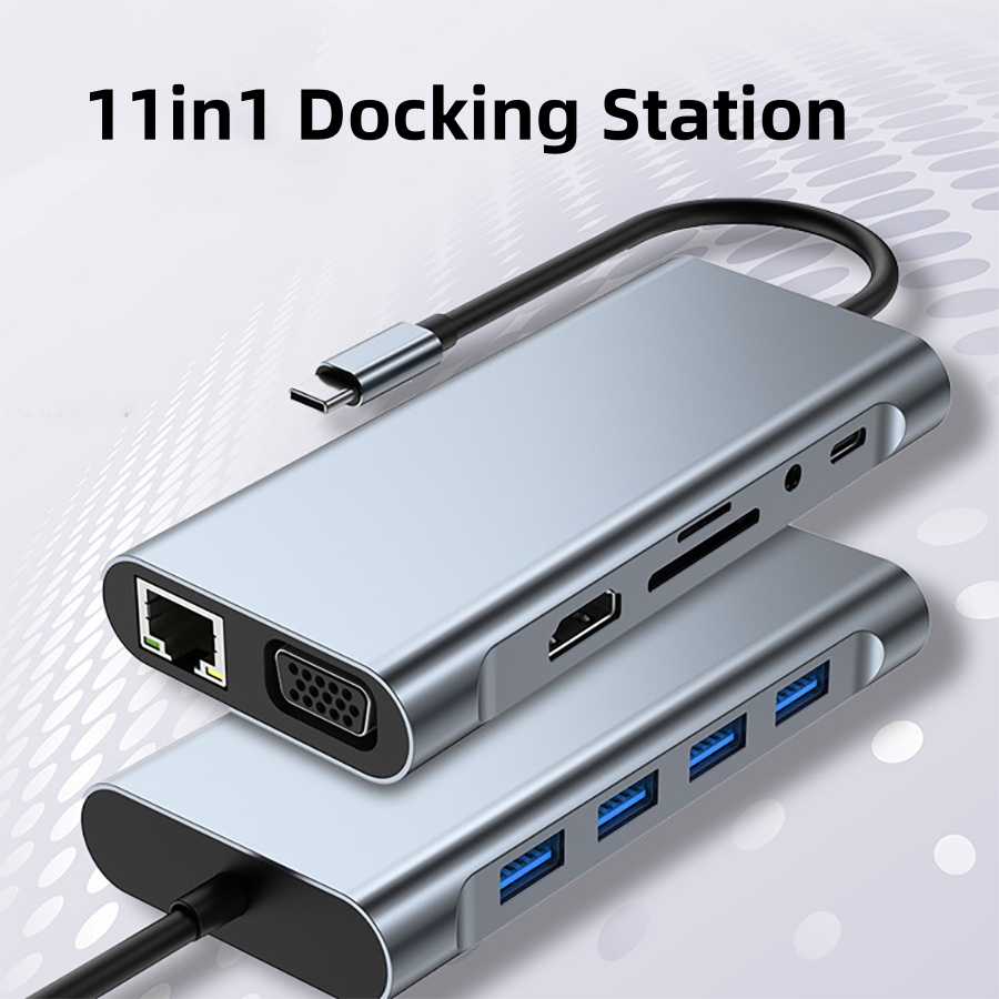 Laptop Accessories Hub - 11-in-1 USB C ハブ Thunderbolt 3
