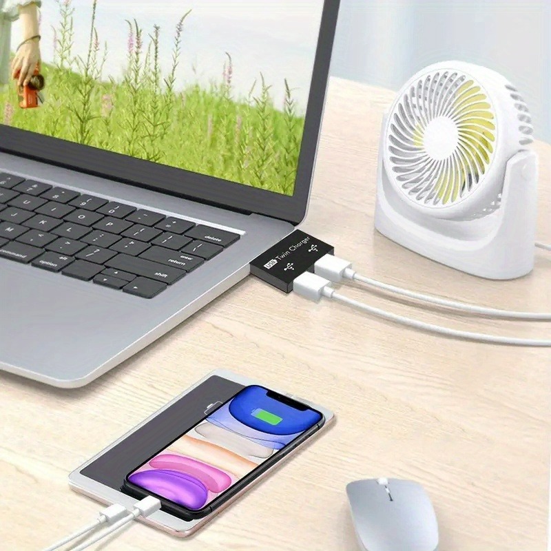 USB2.0 スプリッタ 1 オス 2 ポートメス USB  - Laptop Accessories Hub のレビューと価格