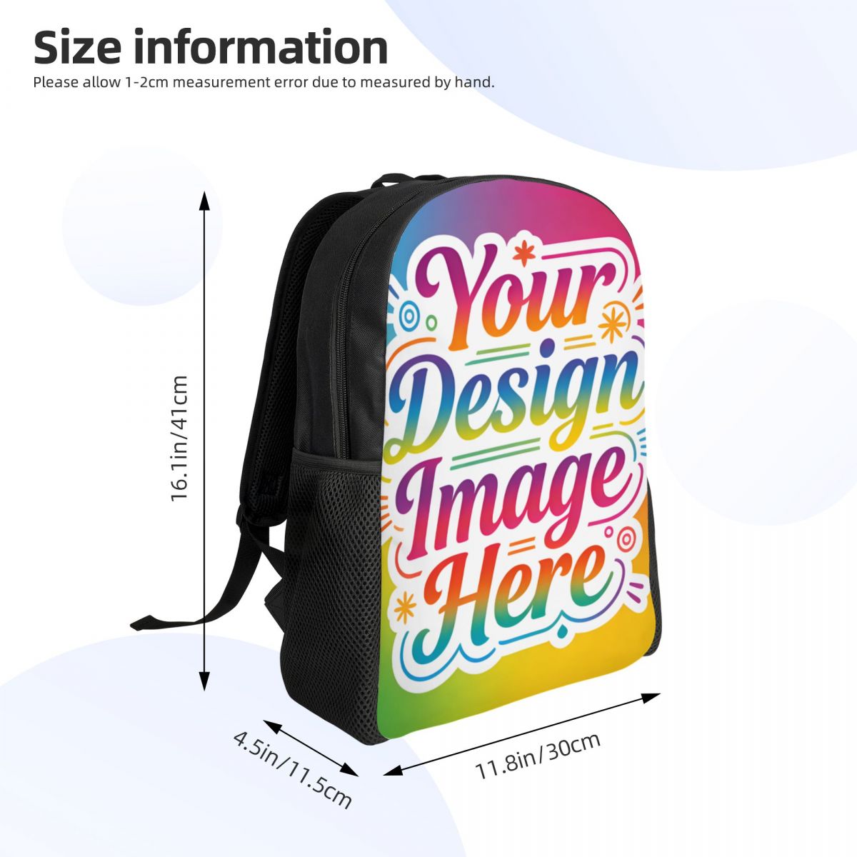 パーソナライズされたカスタムイメージロゴバックパック、女性、 - Laptop Accessories Images のレビューと価格