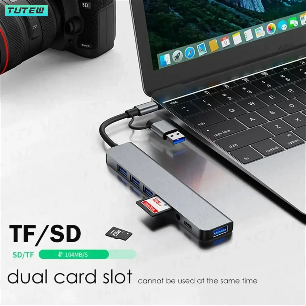 8 in 1 USB C ハブ USB スプリッター USB - Laptop Accessories Hub のレビューと価格