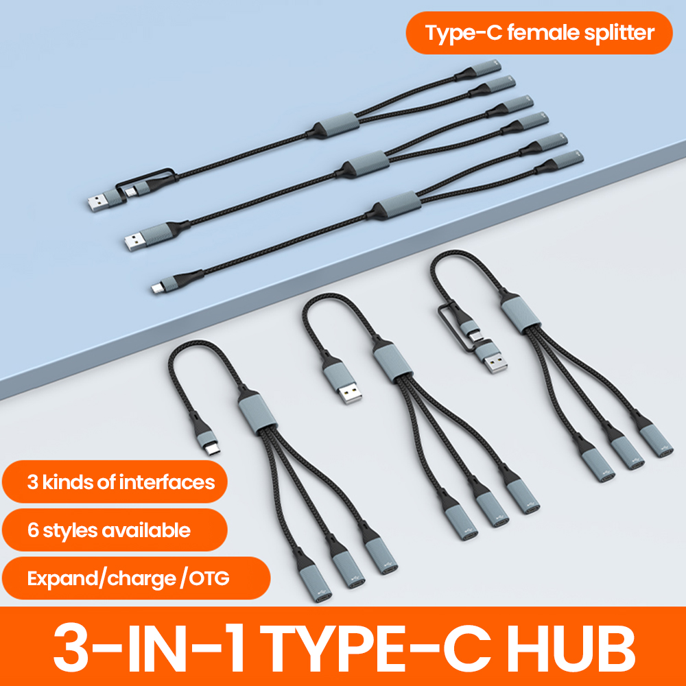 3 in 1 タイプ C ハブ USB ハブ USB C/U - Laptop Lock Cable のレビューと価格