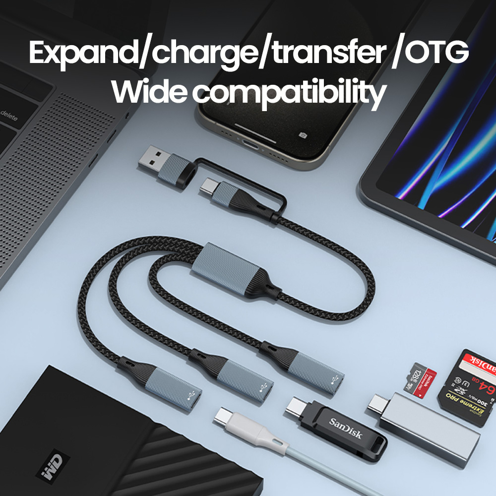 3 in 1 タイプ C ハブ USB ハブ USB C/U - Laptop Lock Cable のレビューと価格
