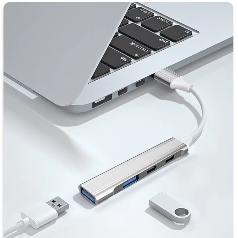 4 in 1 アルミニウム マルチ スプリッター USB 2 - Laptop Accessories Hub のレビューと価格