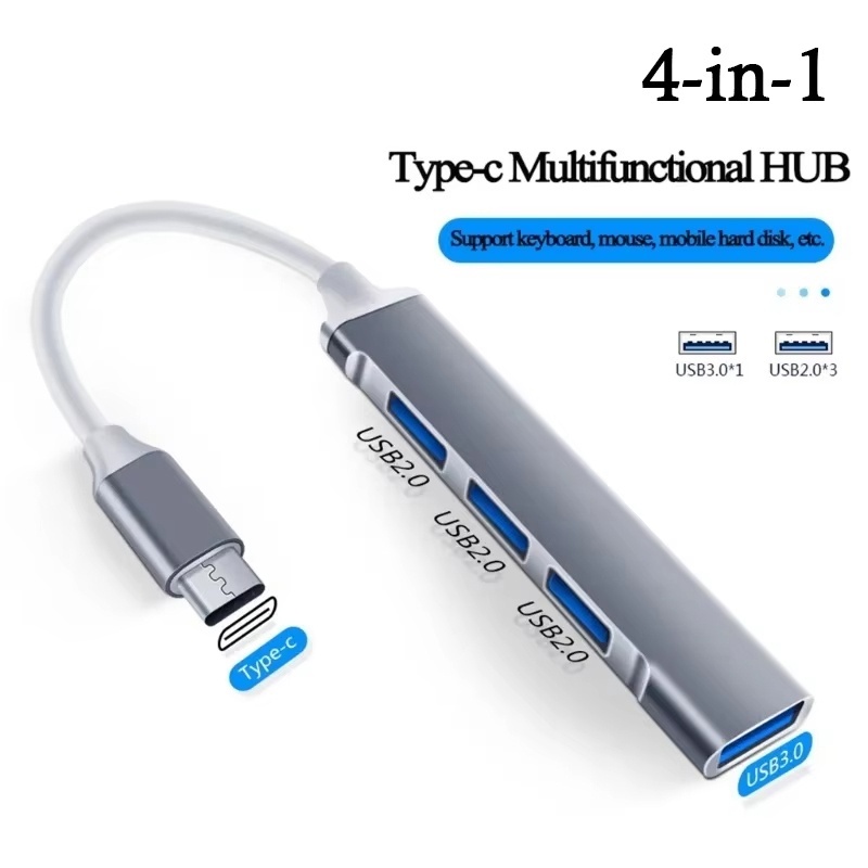 4ポートマルチスプリッターUSB 3.0ハブ タイプCハブ  - Laptop Accessories Hub のレビューと価格