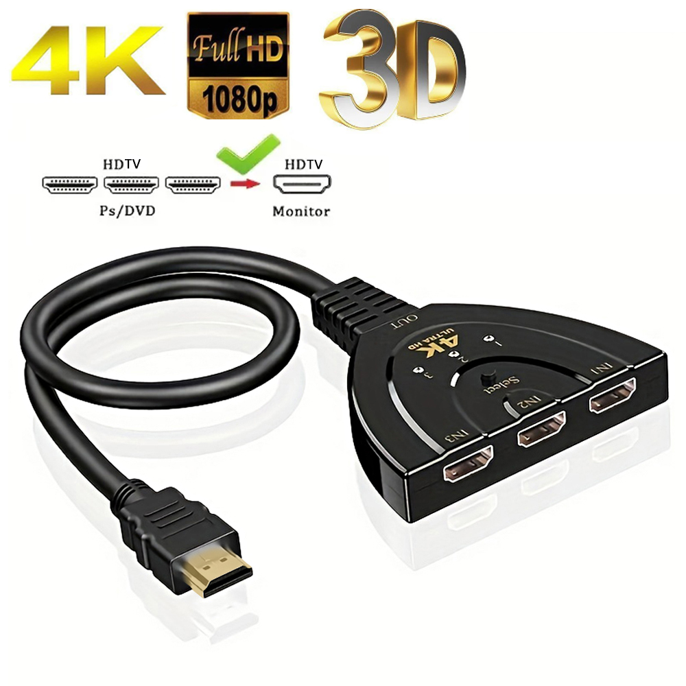4K*2K 3 ポート HDTV 互換スイッチ 4K 3D  - Laptop Accessories Hub のレビューと価格