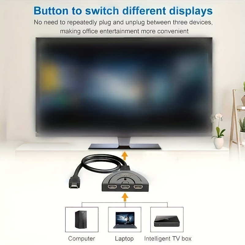 4K*2K 3 ポート HDTV 互換スイッチ 4K 3D  - Laptop Accessories Hub のレビューと価格