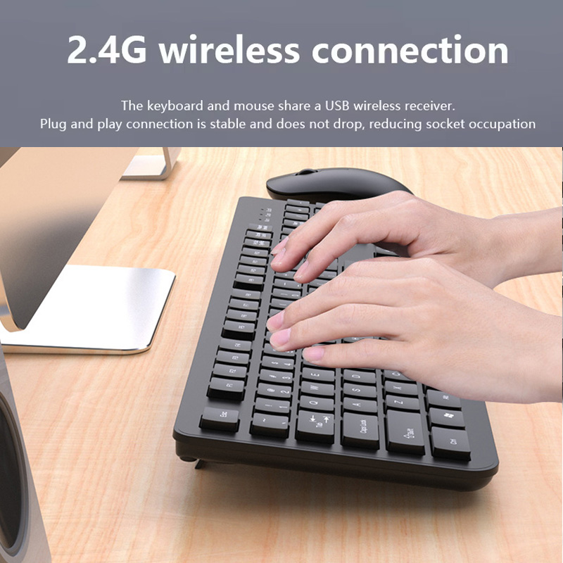 2.4Gワイヤレスキーボードマウスセット 104キー標準キー - Laptop Accessories Bundle のレビューと価格