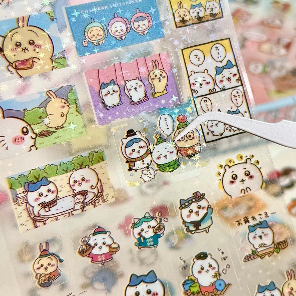 30枚入り ちいかわレーザーステッカー 漫画防水ステッカー  - Laptop Accessories Parts のレビューと価格