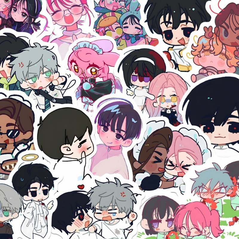 80 ピース/セット漫画アニメエイリアンステージかわいいステ - Laptop Accessories To Gift のレビューと価格