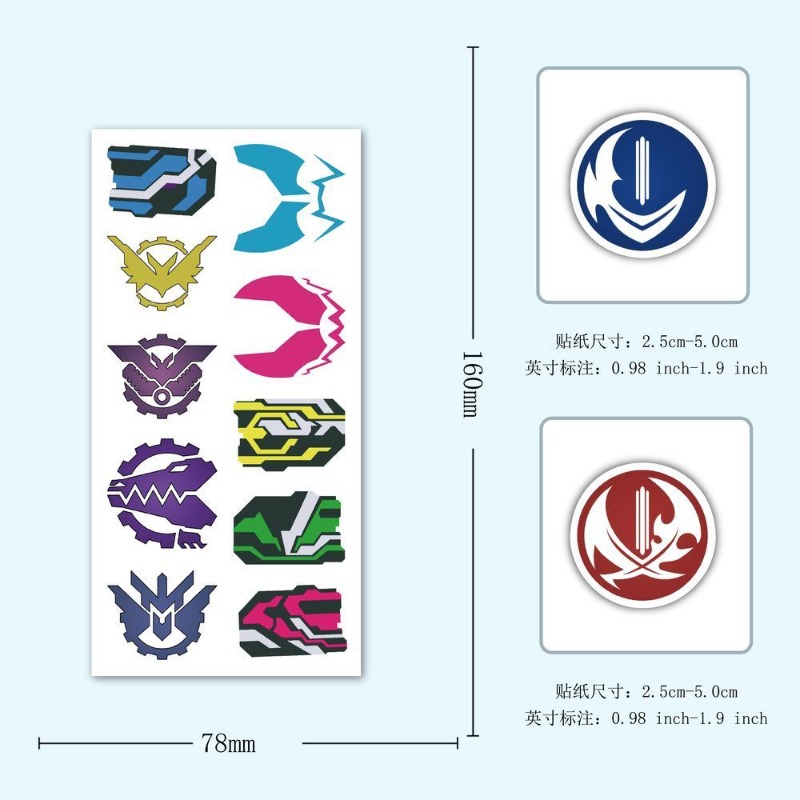 60 枚の仮面ライダーロゴステッカークリエイティブデカール防 - Laptop Accessories Parts のレビューと価格